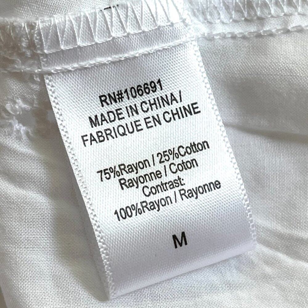 YFB Young Fabulous & Broke white eyelet top size MEDIUM - Picture 11 of 13